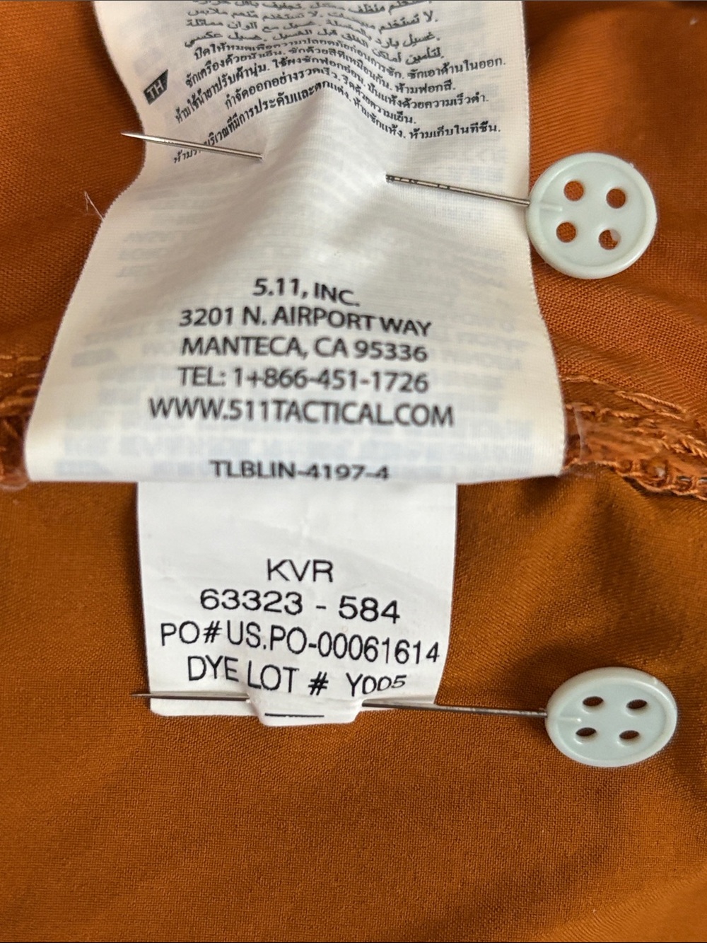 5.11 Tactical Nell Short 2.0 Roasted Barley Utility Hiking Shorts Size 6 NWOT - Picture 6 of 6
